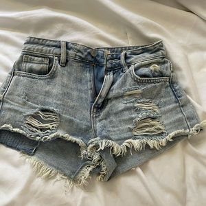 Denim shorts